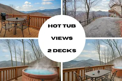 Image de Falcon Ridge - Mountain view toutes les chambres, bain à remous, 2 ponts, WiFi, Ac, 5 étoiles