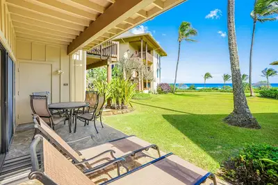 Image de Kaha Lani Resort # 114, vue sur l'océan, à quelques pas de la plage, magnifiques levers de soleil, Wifi