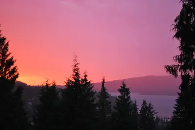 Image de Coucher de soleil vue sur le lac Whatcom