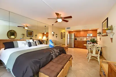Rk 104 - Condo Oceanfront Resort Studio avec A / C avec laveuse et sécheuse