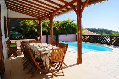 Image de Villa Creole Confortable Avec Piscine Et Vue CARAÏBE Au Calme. . . DÉTENTE Assuree