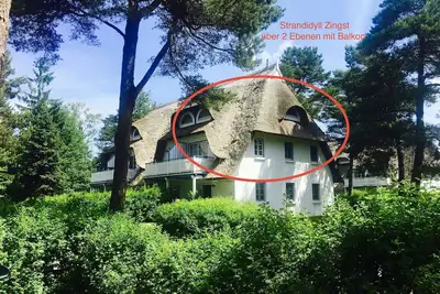 Image de Appartement plage idylle sous chaume, maisonnette, directement sur la plage de Zingst