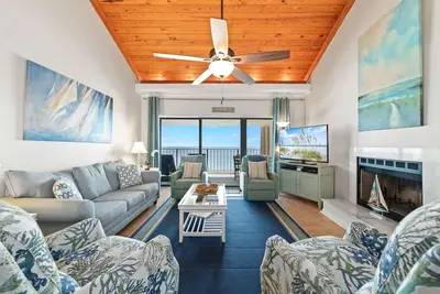 Image de Shipwatch A804 Penthouse - Vues avant de la plage depuis la terrasse avec intérieur côtier!
