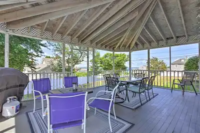 Image de Plymouth House fantastique w / immense terrasse et vue sur l'océan