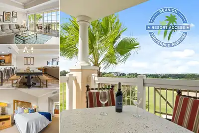 Image de Top Floor Corner Unit Condo de luxe avec de superbes vues de golf - Près de Disney!