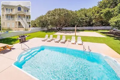Image de K1801 roi BEEch. Piscine, bain à remous, Volleyball, Animaux Ok / Jardin clos, vue sur l'océan