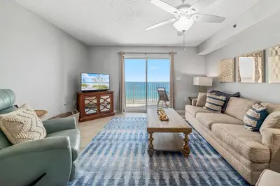 Image de 1br Gulf-Front w / Balcon, 6 personnes, W / D, piscine / bain à remous / Kiddie Pool, Activités gratuites - Quatre vents 703
