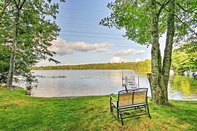 Image de Lyman Home sur l'étang Swan avec une grande terrasse et un quai de 40 pieds!