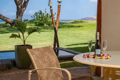 Image de Aloha Aku Bamboo Suite - Au bord de la mer, 1 salle de bain / baignoire, kit complet / complet, Lanai, climatisation, WiFi