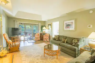 Image de Piscine et quai pour bateaux dans cette villa Kiawah relaxante et isolée. Petite promenade sur le sentier boisé jusqu'à la plage!