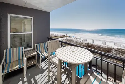 Image de Island Echos 3l: Il est temps d'installer votre plage! Condo adorable avant le golfe Keyless