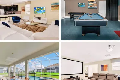 Image de Villa de luxe de 10 chambres Champions Gate avec spa et salle de jeux dans la communauté du parcours de golf