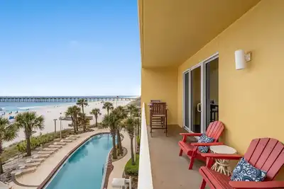 Image de Magnifique condo au 3e étage avec Gulf Front Master-près du parc de jetées