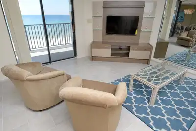 Image de Av402 4e étage Gulf Front 2 chambres 2 salles de bain avec canapé-lit (6 couchages)