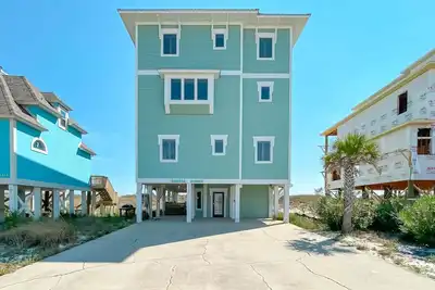 Image de Piscine chauffée et ascenseur sur mesure avec vue sur le golfe, «Endless Summer» est génial!