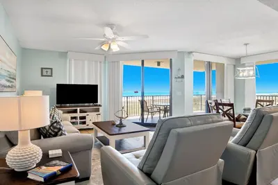 Image de 4e étage Gulf Front- Unité de coin avec balcon enveloppant - Vues panoramiques! !