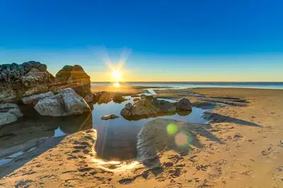 Image de niveau inférieur studio oceanview - près de la plage, les chiens ok!