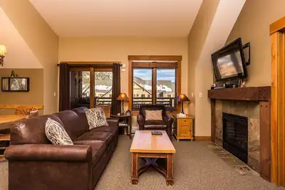Image de Condo River Run, lit King, salle de bain complète supplémentaire, vue sur la montagne, Wifi gratuit