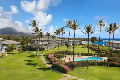 Poipu Sands Superbe vue sur l'océan et la piscine * Poipu Sands 133 *