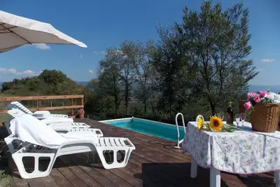 Image de Maison de vacances privée avec piscine privée, Wifi, Tv, patio, vue panoramique, parking
