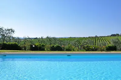 Image de Appartement avec Wifi, piscine, climatisation, vue panoramique, parking, près de Greve In Chianti
