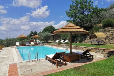 Image de Belle maison de vacances privée avec piscine privée, Wifi, climatisation, Tv, près de Cortone