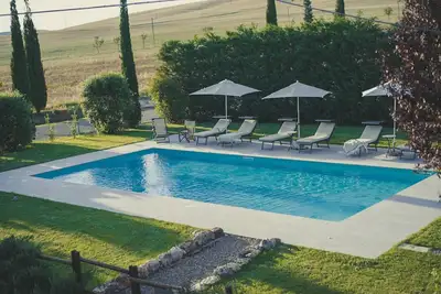 Image de Maison de vacances avec piscine privée, Wifi, Tv, vue panoramique, parking, près de Montepulciano