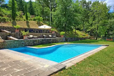 Image de Maison de vacances privée avec Wifi, piscine privée, Tv, patio, vue panoramique, parking