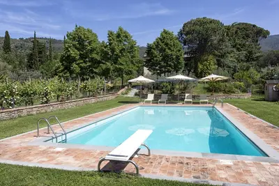 Maison de vacances privée avec Wifi, piscine privée, climatisation, Tv, patio, près de Cortone