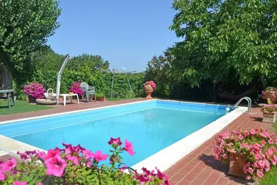 Image de Maison de vacances privée avec climatisation, piscine privée, Wifi, Tv, près de Cortone
