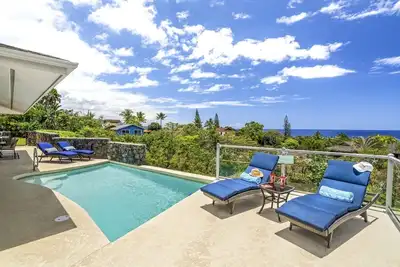 Image de Vues impressionnantes sur l'océan | Couchers de soleil kona | Piscine | Gated | À partir de 549 $ / nt