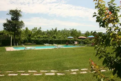 Image de Joli appartement avec piscine, Wifi, Tv, animaux admis et parking, près de Cortone