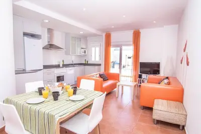 Image de Un bel appartement avec une grande terrasse à Sitges.