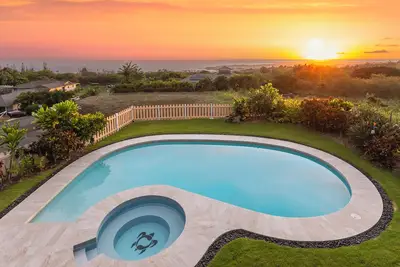 Image de Belle vue sur l'océan à 180 degrés avec spa et piscine