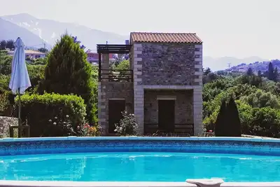 Image de Stratos Villas Chania avec piscine et vue sur la mer
