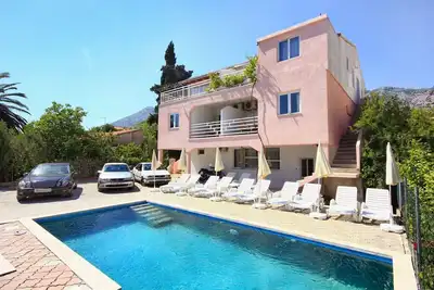 Image de Appartement de deux chambres avec la terrasse et la vue sur le mer Orebic, Peljesac (A-10166-a)