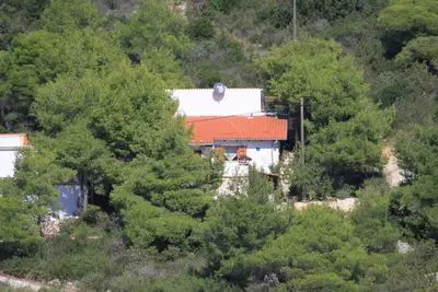 Image de Garçonnière avec la terrasse et la vue sur le mer Rukavac, Vis (As-2444-a)