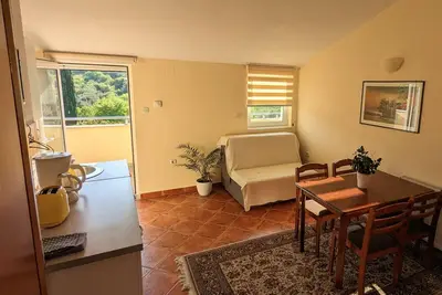 Image de Appartement d'une chambre avec la terrasse et la vue sur le mer Murter (A-5100-d)