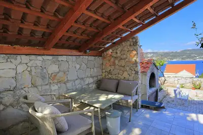 Image de Appartement de deux chambres prés de la plage Baie Ostricka luka, Rogoznica (A-4877-b)