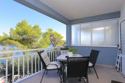 Image de Appartement d'une chambre prés de la plage Slatine, Ciovo (A-7274-b)