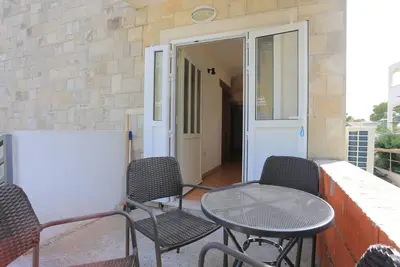 Image de Appartement de deux chambres avec la terrasse et la vue sur le mer Brela, Makarska (A-789-a)