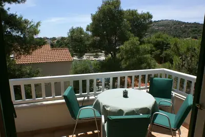 Appartement d'une chambre avec la terrasse et la vue sur le mer Razanj, Rogoznica (A-4265-b)