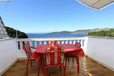 Image de Appartement d'une chambre prés de la plage Racisce, Korcula (A-4360-a)