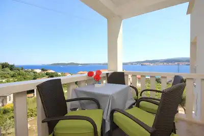 Image de Appartement d'une chambre avec la terrasse et la vue sur le mer Kuciste - Perna, Peljesac (A-10161-d)