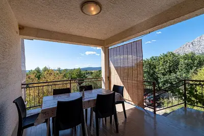 Image de Appartement d'une chambre avec la terrasse et la vue sur le mer Orebic, Peljesac (A-10178-a)
