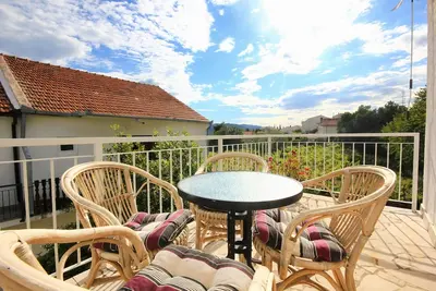 Image de Appartement d'une chambre avec la terrasse et la vue sur le mer Kuciste - Perna, Peljesac (A-4629-b)