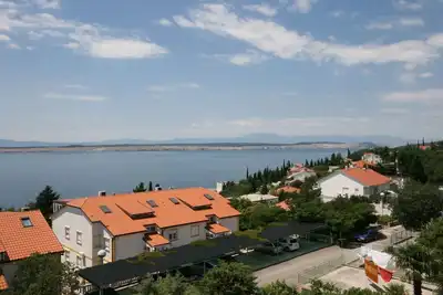 Image de Appartement d'une chambre avec le balcon et la vue sur le mer Dramalj, Crikvenica (A-5534-a)