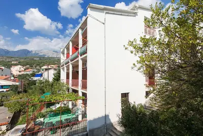 Appartement de deux chambres avec le balcon et la vue sur le mer Podgora, Makarska (A-12326-a)