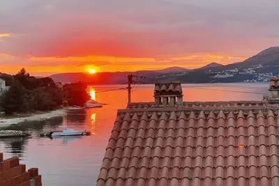 Image de Appartement d'une chambre avec la terrasse et la vue sur le mer Okrug Gornji, Ciovo (A-9469-a)