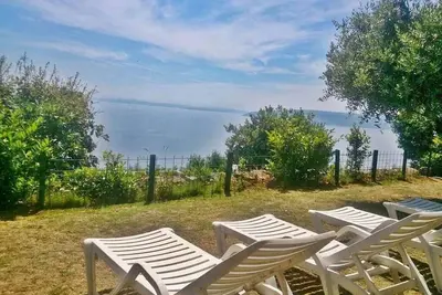 Image de Garçonnière avec la terrasse et la vue sur le mer Moscenice, Opatija (As-7689-c)